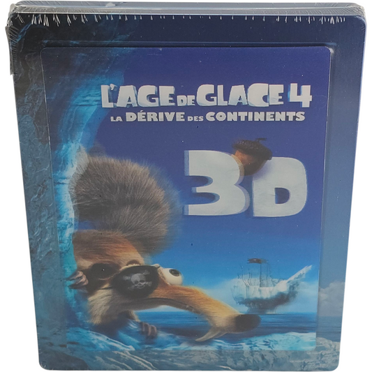 L'Age de Glace 4:Dérive des Continents 3D Blu-ray+2D+DVD SteelBook lenticulair B