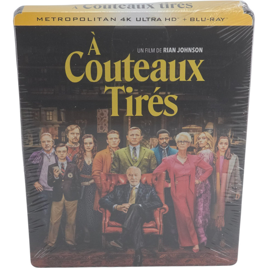 Knives Out A Couteaux tirés 4K Ultra HD + Blu-ray SteelBook Daniel Craig, Chris Evans B