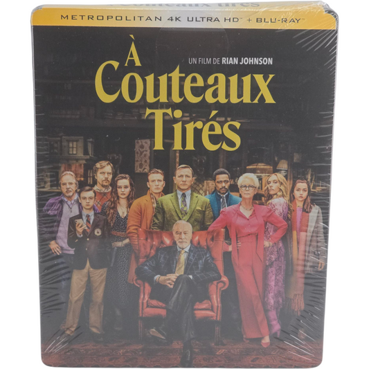 À couteaux tirés SteelBook 4K Ultra HD + Blu-ray Daniel Craig Chris Evans VF