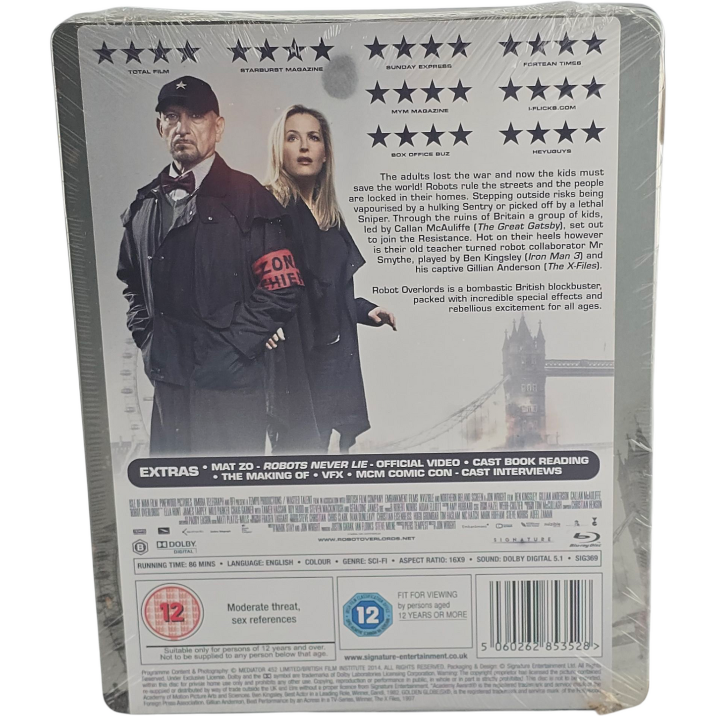 Robots Supremacy  [Robot Overlords] Blu-ray Steelbook Zavvi 2015 Region Libre