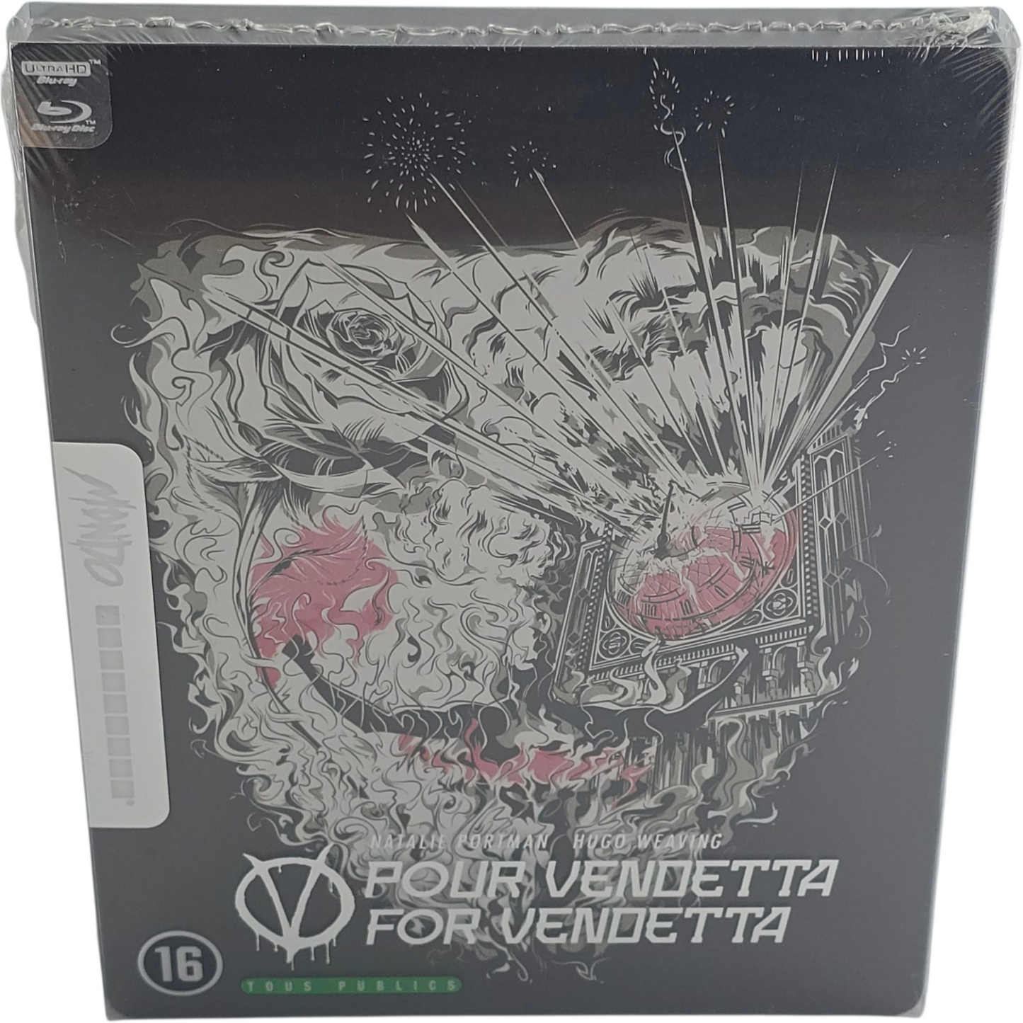 V for Vendetta SteelBook 4K Ultra HD +Blu-ray Mondo X Édition limitée Zone B