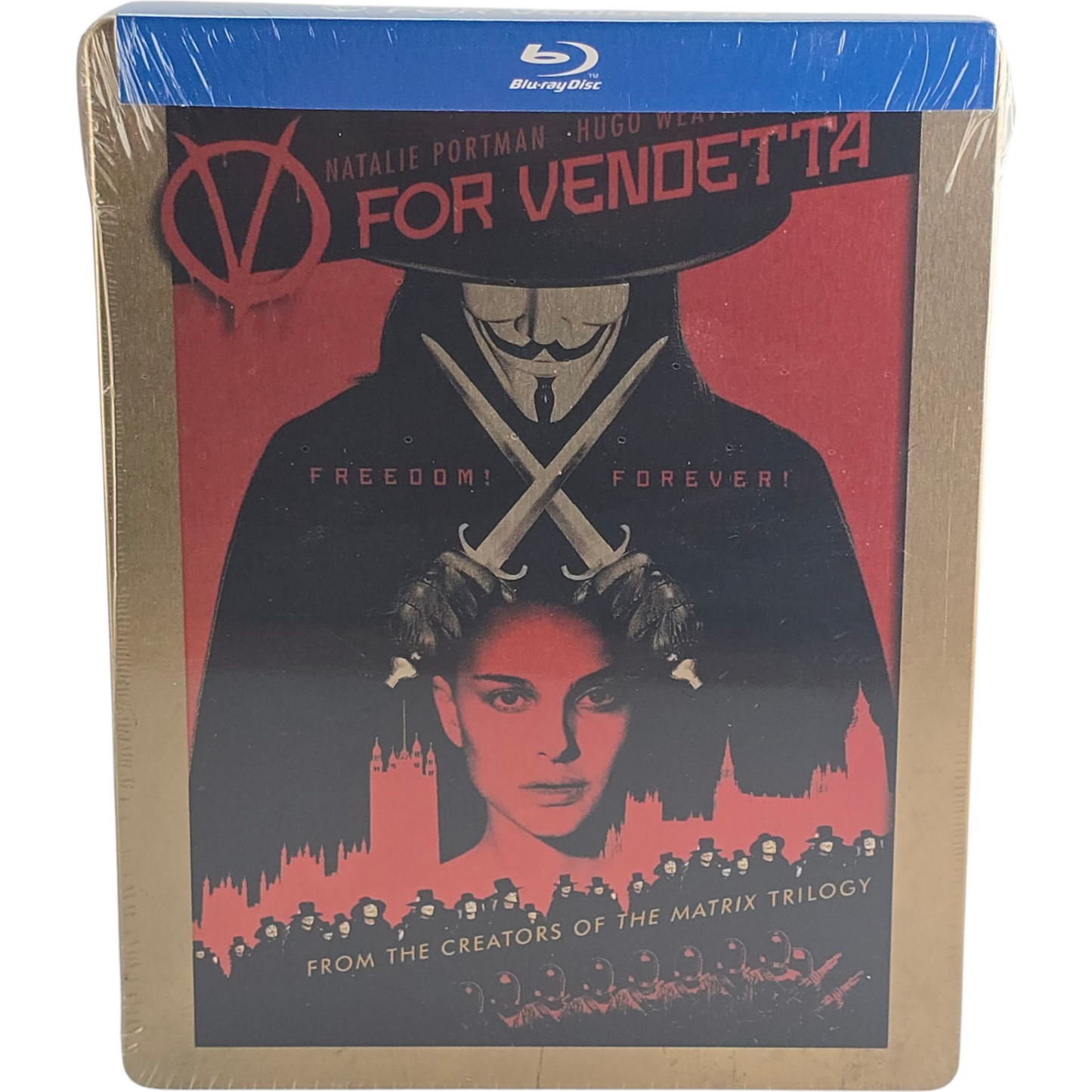 V For Vendetta  Natalie Portman 2005  Blu-ray SteelBook 2013 Region Libre [-18]
