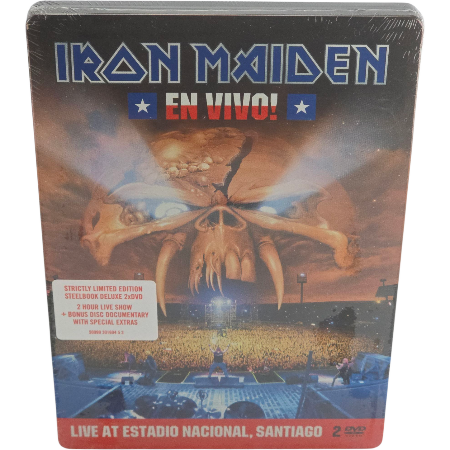 Iron Maiden – En Vivo! (Steelbook Edition) 2 DVD (Live At Estadio Nacional, Santiago)