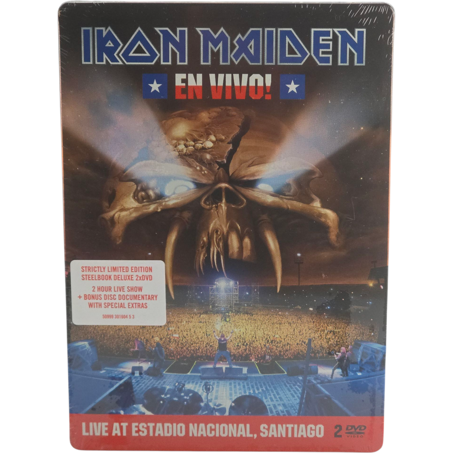 Iron Maiden – En Vivo! (Steelbook Edition) 2 DVD (Live At Estadio Nacional, Santiago)