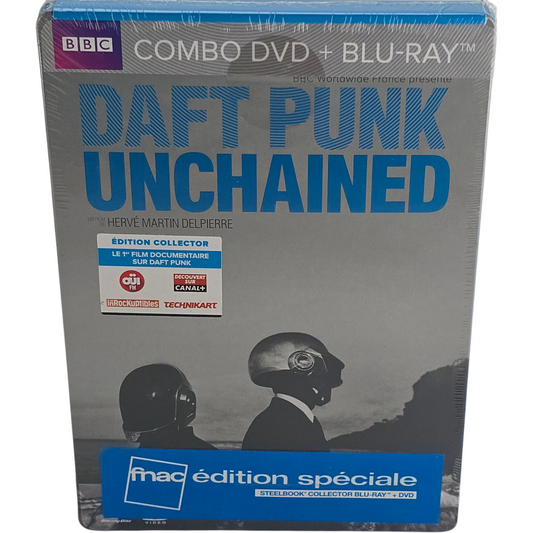 Daft Punk Unchained (2015) (Steelbook Edition) (Blu-Ray & DVD Combo)  Reg.A/B/C