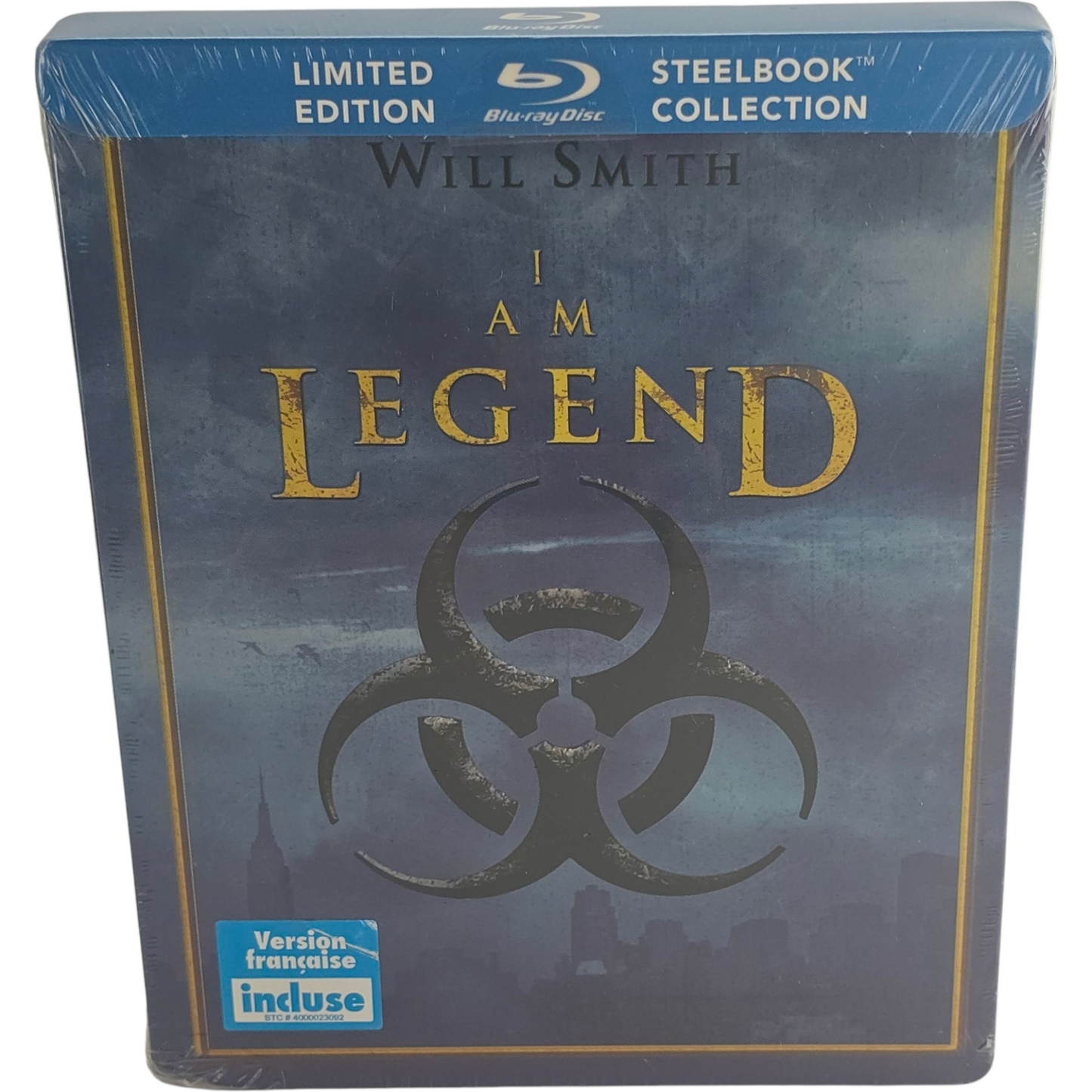 Je Suis Une Légende Will Smith 2007 Blu-ray SteelBook Limitée 2010 Region Libre