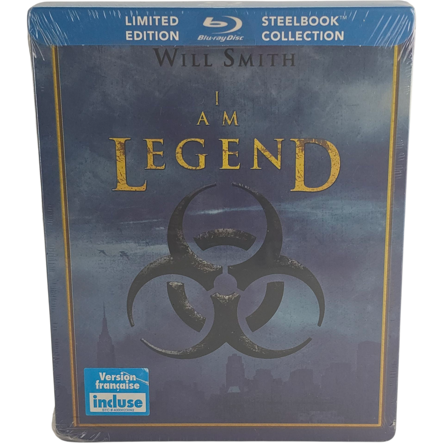 Je Suis Une Légende Will Smith 2007 Blu-ray SteelBook Limitée 2010 Region Libre