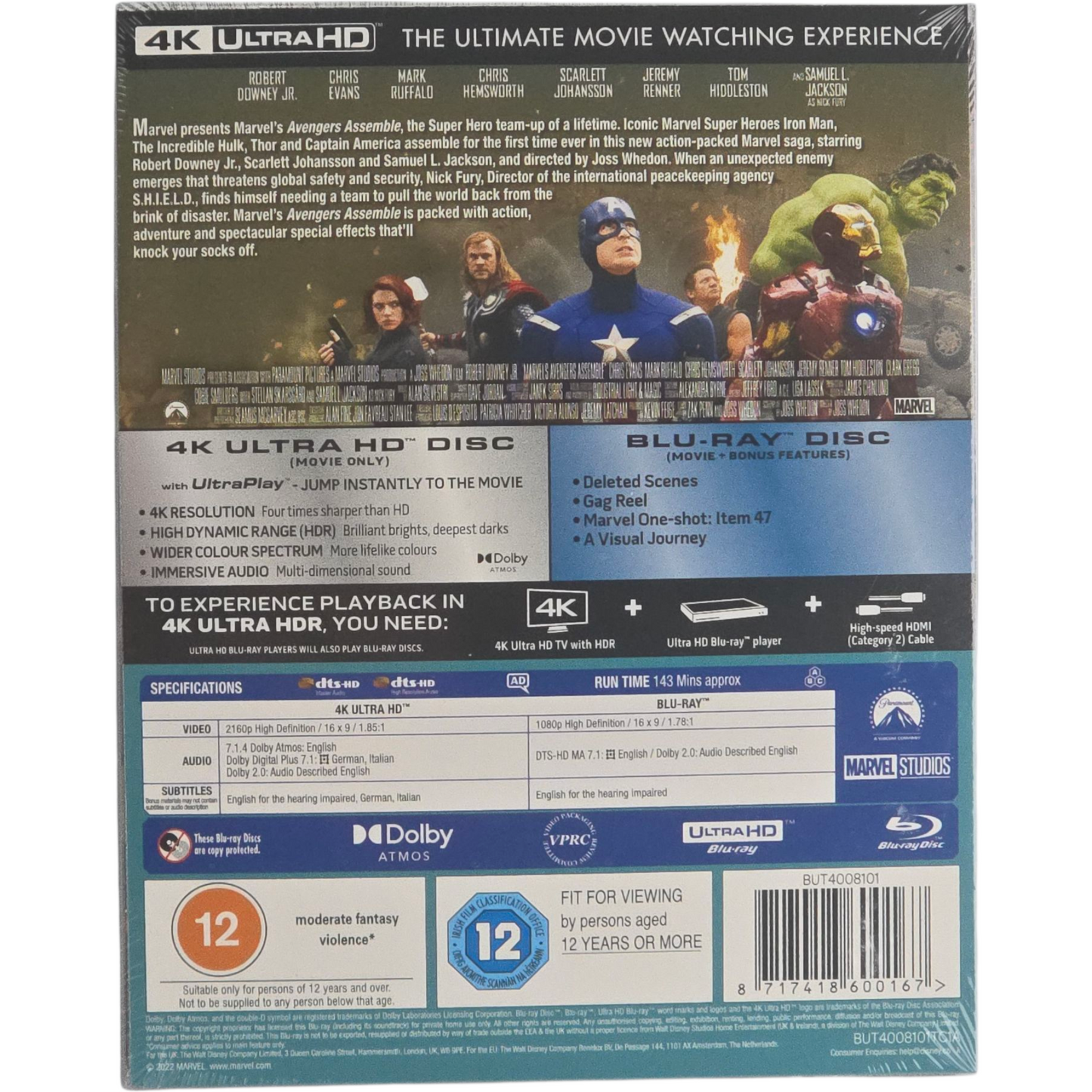 Avengers Assemble  4K Ultra HD + Blu-ray SteelBook  Mondo X #39  Zavvi Zone Libre