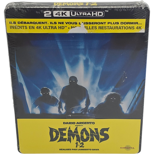 Demons 1 & 2   Steelbook  4K Ultra HD + Blu-ray 2 Films  2022 Region Libre