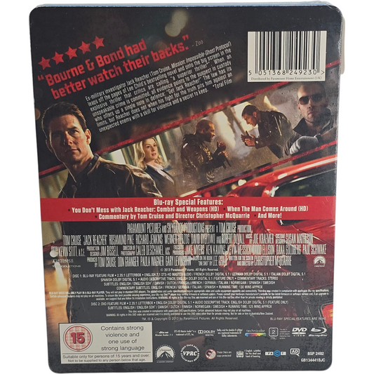 Jack Reacher (2012) – SteelBook Blu-ray + DVD – Zone libre + Zone 2 – vue 3