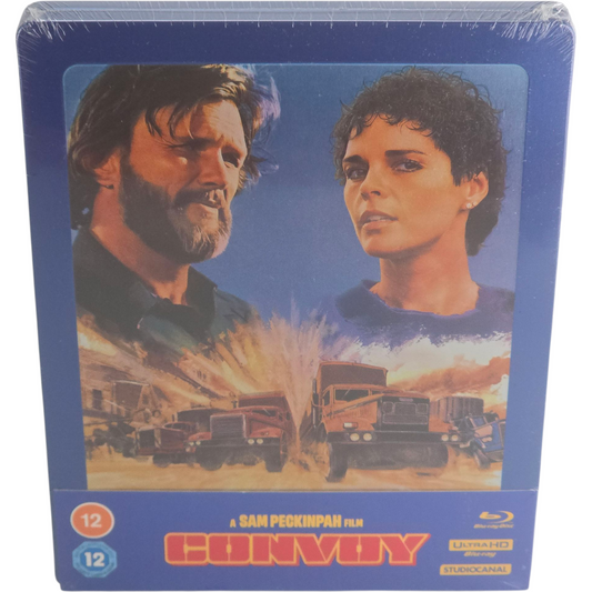 Convoy 4K Ultra HD + Blu-ray Steelbook Débossé  Sam Peckinpah 2024 Zone B