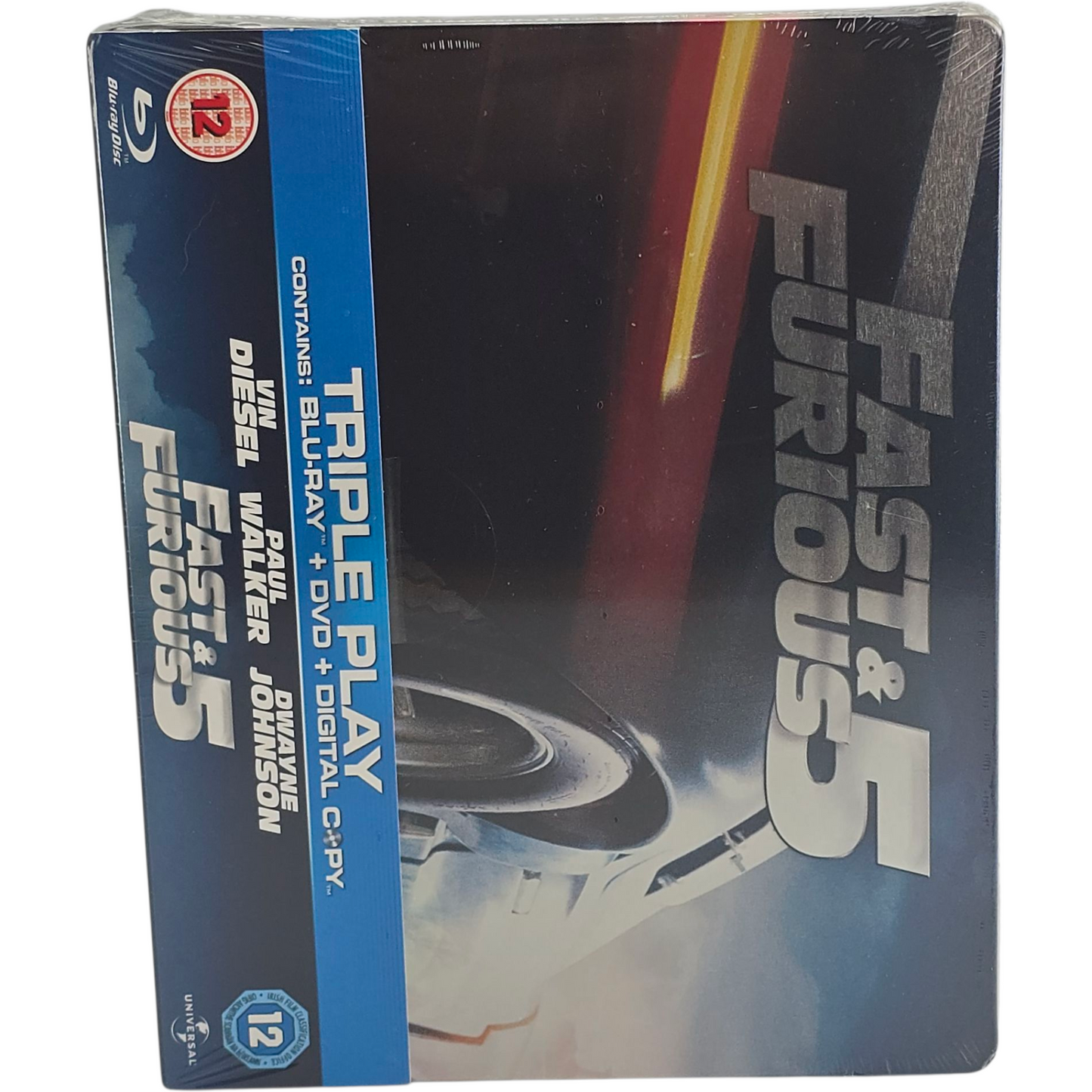 Fast & Furious 5 Blu-ray + DVD SteelBook Zavvi Limitée Triple Play 2011  Libre