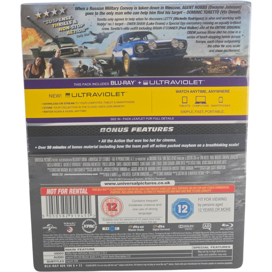 Fast & Furious 6 (2013) - SteelBook Blu-ray - Zone libre - vue 3