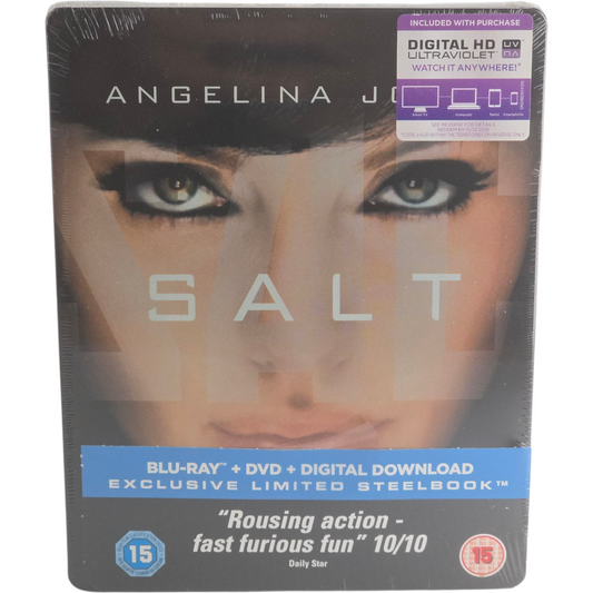 Salt (2010) – SteelBook Blu-ray + DVD – Zone B + Zone 2 – vue 2