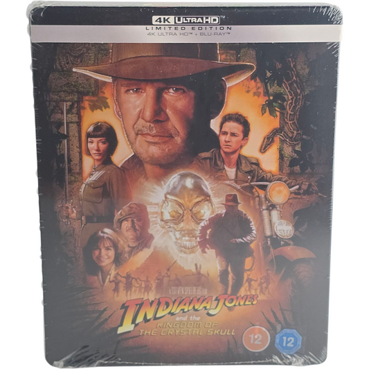 Indiana Jones et le Royaume du crâne de cristal (2008) – SteelBook 4K Ultra HD + Blu-ray – Zone libre + Zone B – vue 2