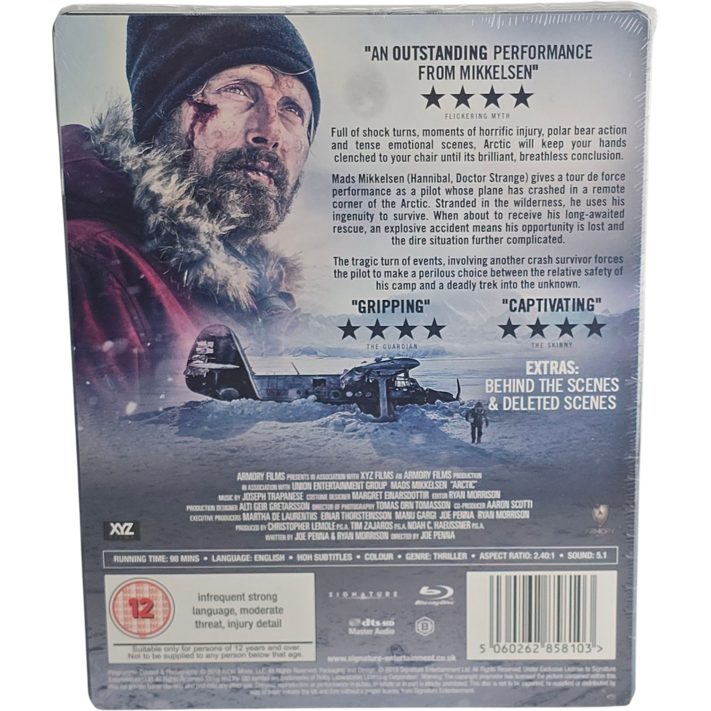 Arctic Blu-ray SteelBook exclusif Zavvi 2019  Mads Mikkelsen  Joe Penna Zone A.B