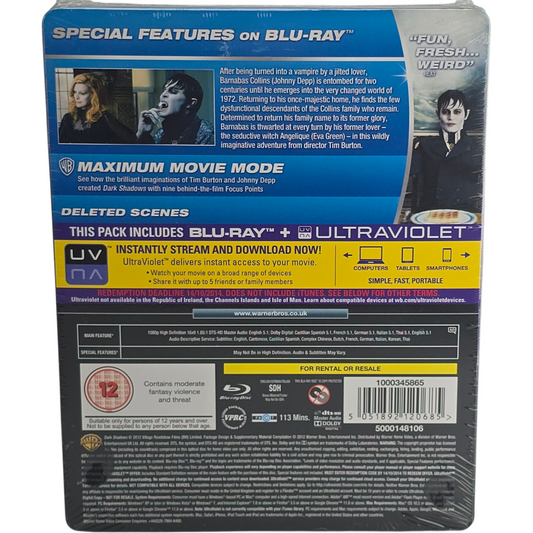 Dark Shadows (2012) – SteelBook Blu-ray – Zone B – vue 3