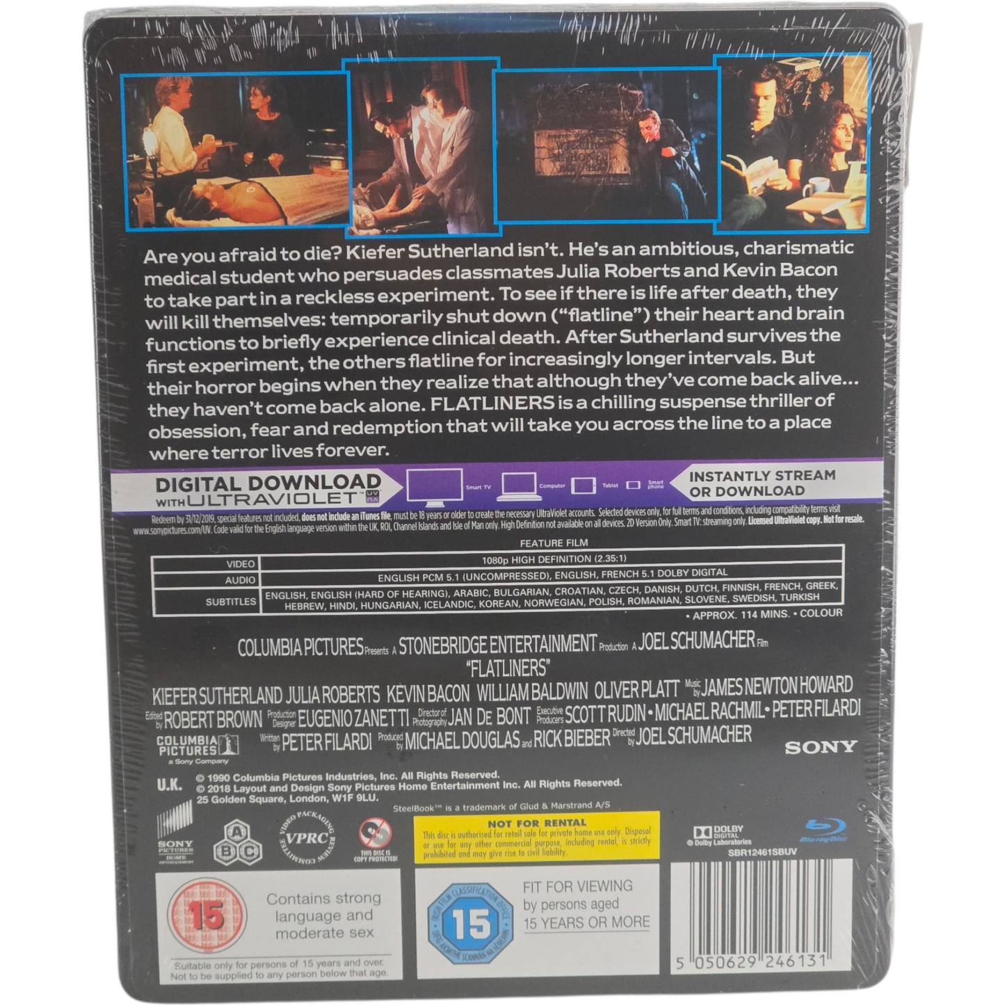 L'Expérience interdite [ Flatliners] Blu-ray SteelBook Julia Roberts Zone Libre