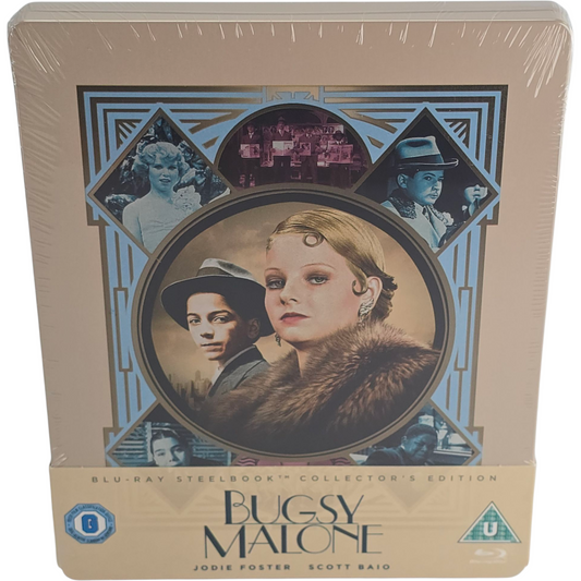 Bugsy Malone SteelBook Blu-ray Alan Parker Jodie Foster, Zavvi 2018 Zone B