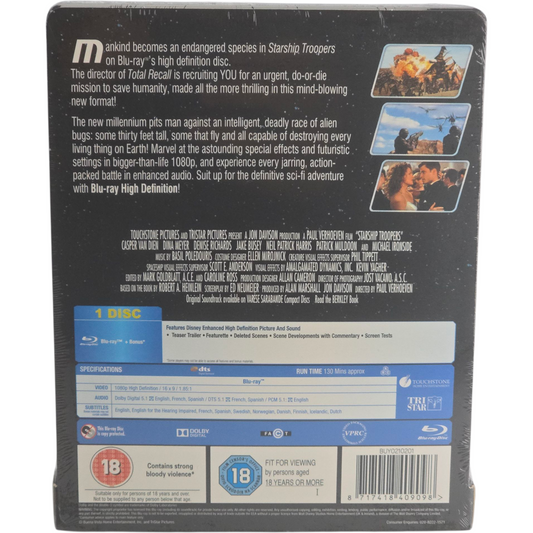 Starship Troopers (1997) - SteelBook Blu-ray - Zone libre - vue 3