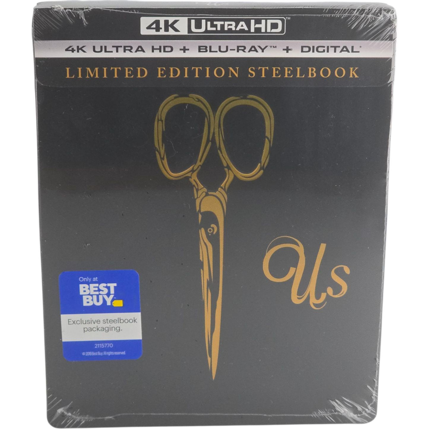 Us  4K Ultra HD + Blu-ray + Digital HD SteelBook Embossé Jordan Peele [-18] Libre