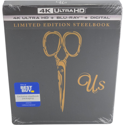 Us  4K Ultra HD + Blu-ray + Digital HD SteelBook Embossé Jordan Peele [-18] Libre
