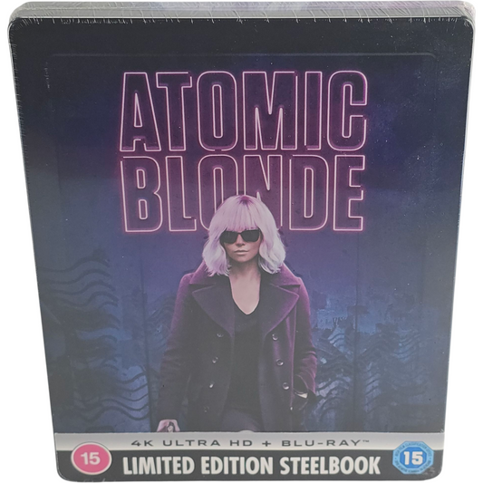 Atomic Blonde 4K Ultra HD + Blu-ray Steelbook Débossé Charlize Theron 2024  B