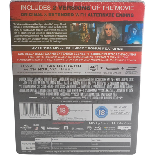 Halloween Kills (2021) – SteelBook 4K Ultra HD + Blu-ray – Zone B