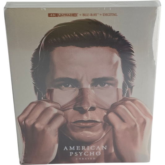 American Psycho Steelbook 4K Ultra HD+Blu-ray +Digital 4K Christian Bale[-18]A