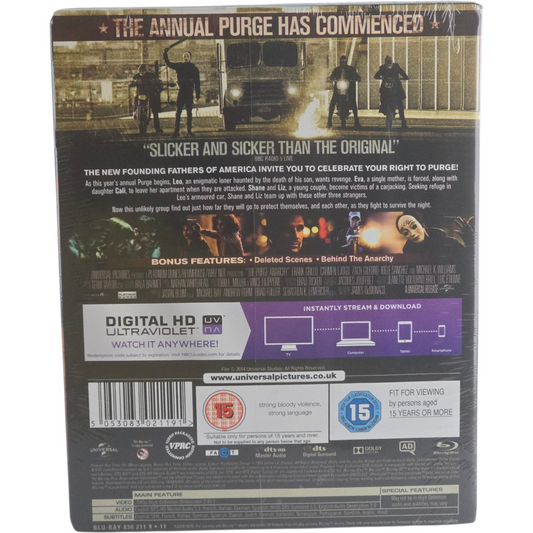 American Nightmare 2 : Anarchy (2014) - SteelBook Blu-ray - Zone libre - vue 3