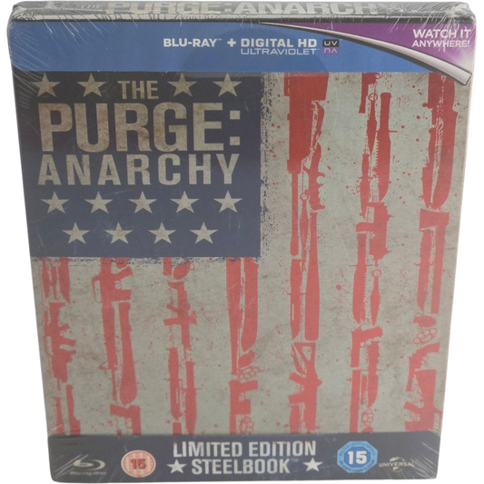 The Purge: Anarchy SteelBook Blu-ray Zavvi Edition limitée 2014 Région Libre