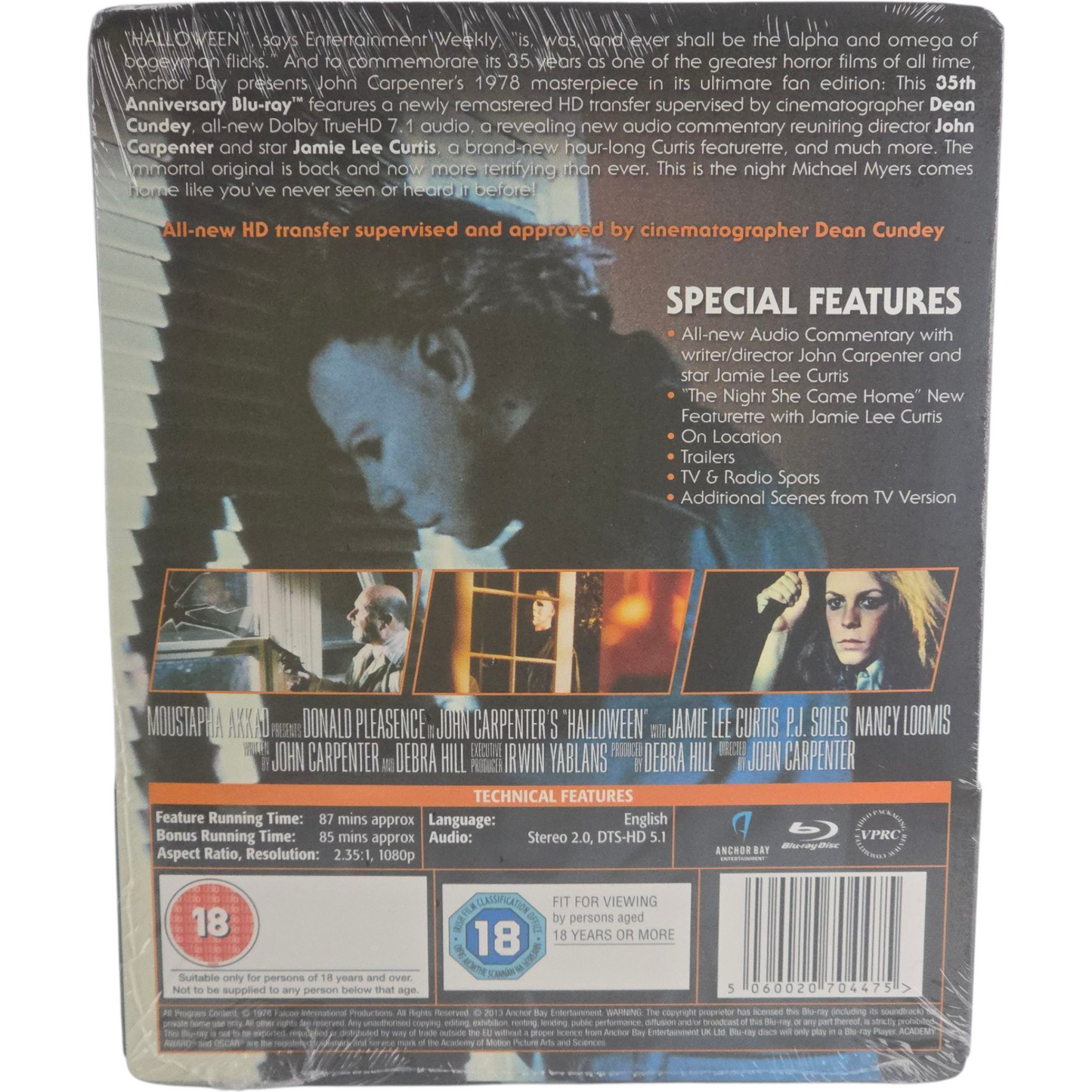 Halloween: John Carpenter Blu-ray SteelBook Zavvi Débossé 2013 Zone B [-18]