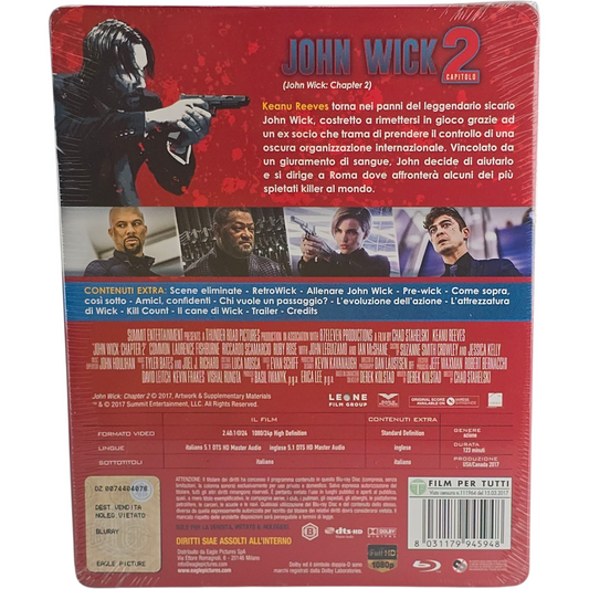 John Wick : Chapitre 2 (2017) - SteelBook Blu-ray - Zone B - vue 3