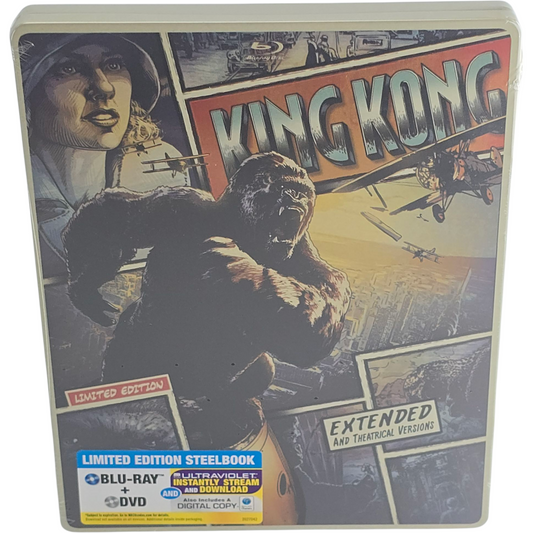 King Kong Blu-ray + DVD Steelbook Comic Book édition limitée 2014 Région Libre