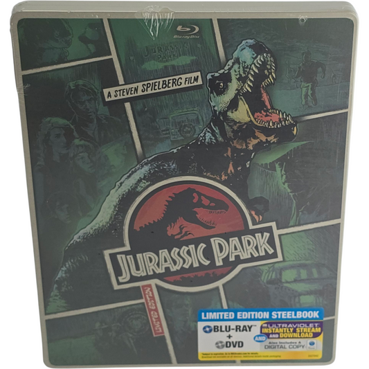 Jurassic Park 1993 SteelBook Blu-ray + DVD Limitée Steven Spielberg 2013 Libre