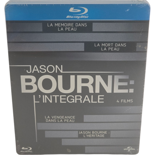 Jason Bourne 1.2.3.4 Films Blu-ray SteelBook Coffret Matt Damon Zone Libre 2013