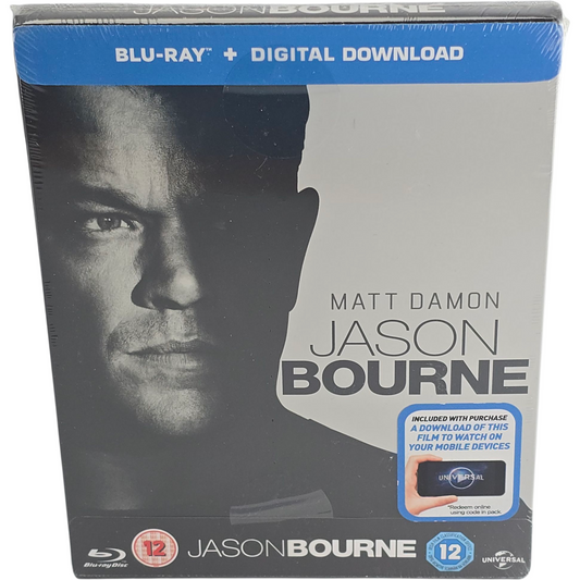 Jason Bourne Blu-ray SteelBook Édt Ltd 2016 : Matt Damon, Tommy Lee Jones Zone B