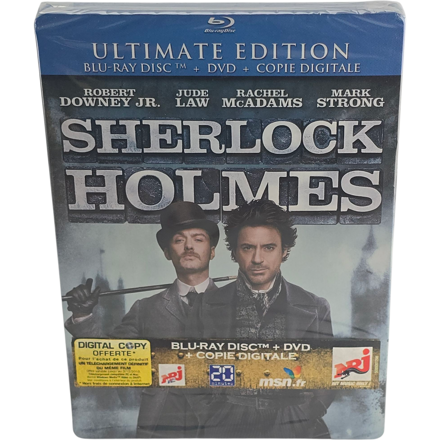Sherlock Holmes Blu-ray + DVD SteelBook édition Ultime Guy Ritchie 2010 Zone B