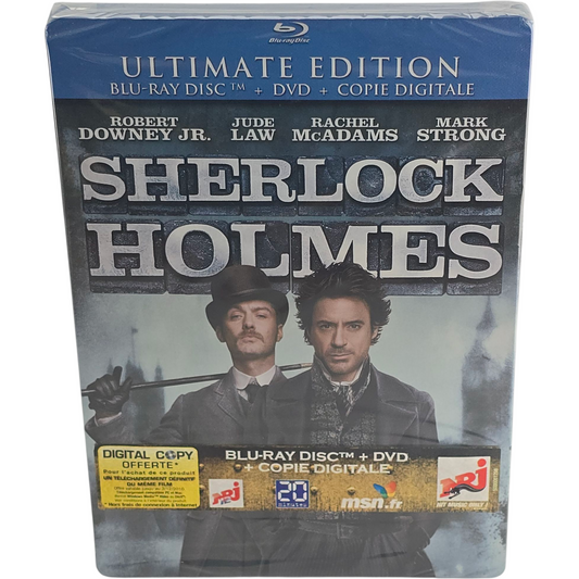 Sherlock Holmes Blu-ray + DVD SteelBook édition Ultime Guy Ritchie 2010 Zone B