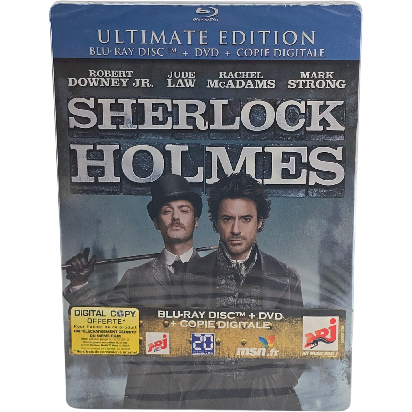 Sherlock Holmes Blu-ray + DVD SteelBook édition Ultime Guy Ritchie 2010 Zone B