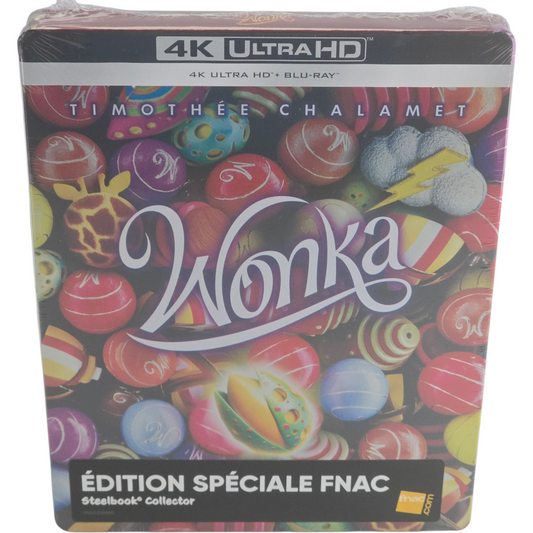 Wonka 4K Ultra HD + Blu-ray Steelbook Fnac edition  Timothée Chalamet Zone B