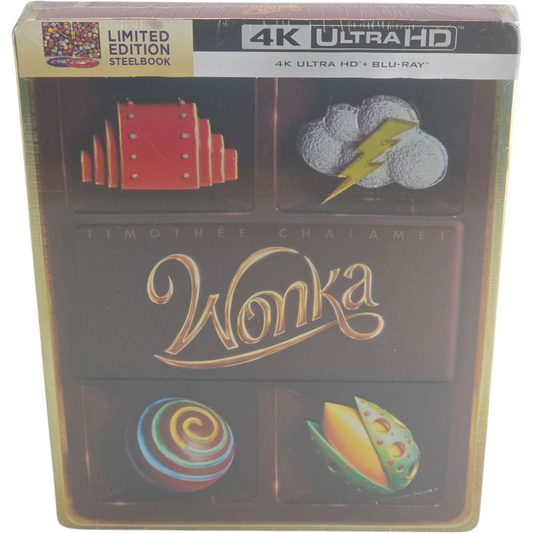 Wonka 4K Ultra HD + Blu-ray Steelbook Débossé Timothée Chalamet Édt Ltd  Libre