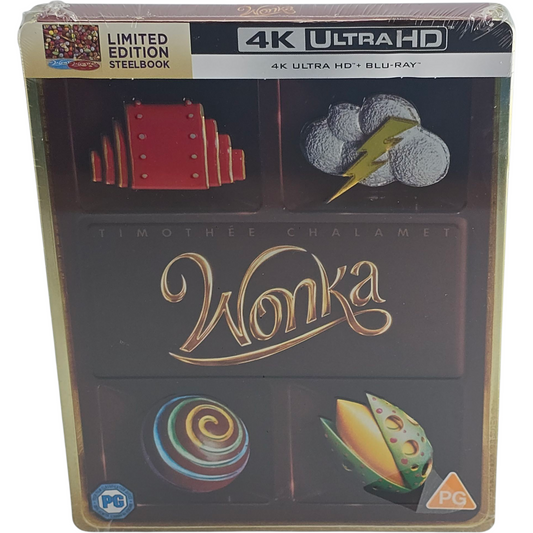 Wonka 4K Ultra HD + Blu-ray Steelbook Débossé Timothée Chalamet Édt Ltd  Libre