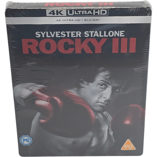 Rocky III SteelBook 4K Ultra HD + Blu-ray exclusif Zavvi  Stallone Zone B