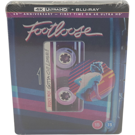 Footloose 1984 SteelBook 4K Ultra HD + Blu-ray   Kevin Bacon 2024 Zone B