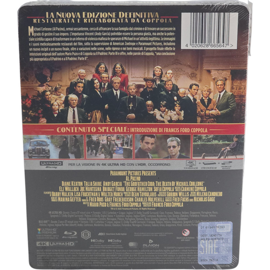 Le Parrain Coda La Mort de Michael Corleone SteelBook 4K Blu-ray Italie VF