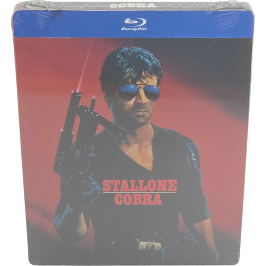 Cobra Blu-ray 1986 SteelBook Sylvester Stallone, Brigitte Nielsen Édition limitée Zone B