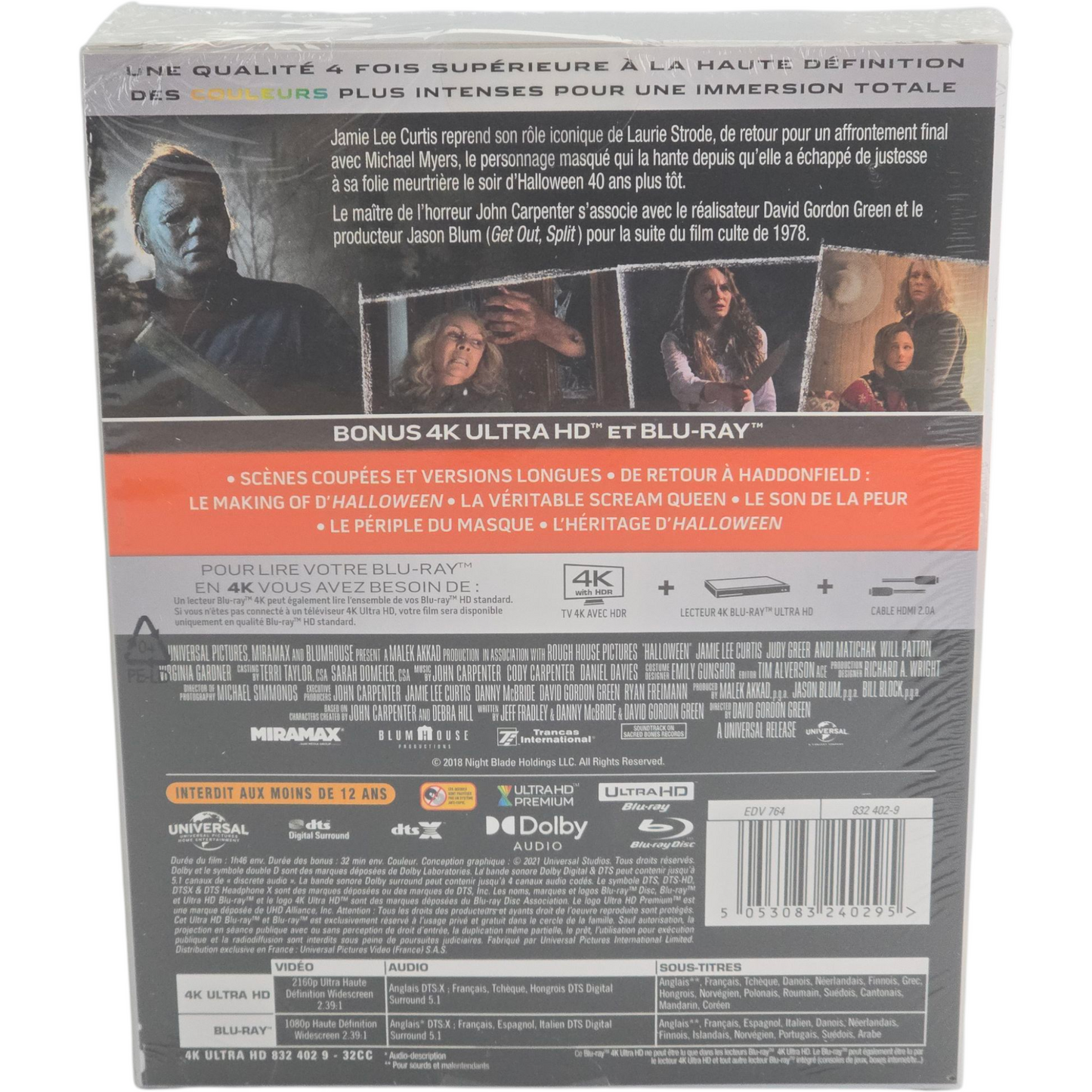 Halloween 4K Ultra HD Blu-ray + Blu-ray SteelBook Titans of Cult Region B [-18]