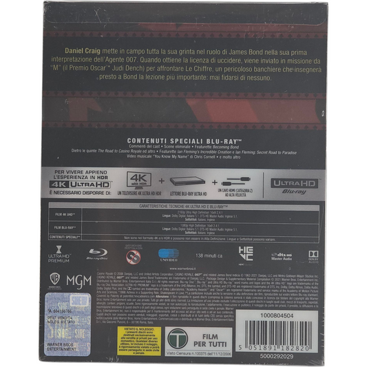 Casino Royale (2006) - Coffret SteelBook 4K Blu-ray Titans of Cult Italie 007