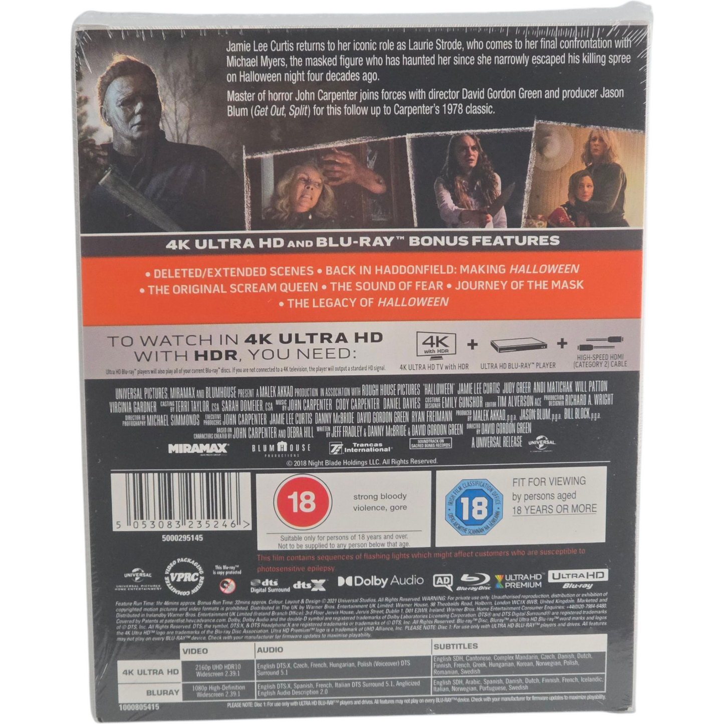 Halloween 4K Ultra HD Blu-ray + Blu-ray SteelBook Titans of Cult Zone B [-18]